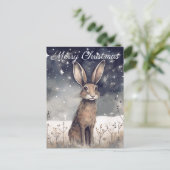 Weihnachtsfest Feiertagspostkarte (Stehend Vorderseite)