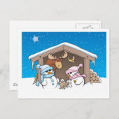 Weihnachtsfest Feiertagspostkarte (Vorne/Hinten)