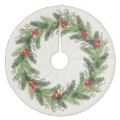 Weihnachtsfest Fleece Weihnachtsbaumdecke (Vorderseite)