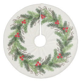 Weihnachtsfest Fleece Weihnachtsbaumdecke