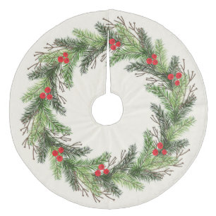 Weihnachtsfest Fleece Weihnachtsbaumdecke