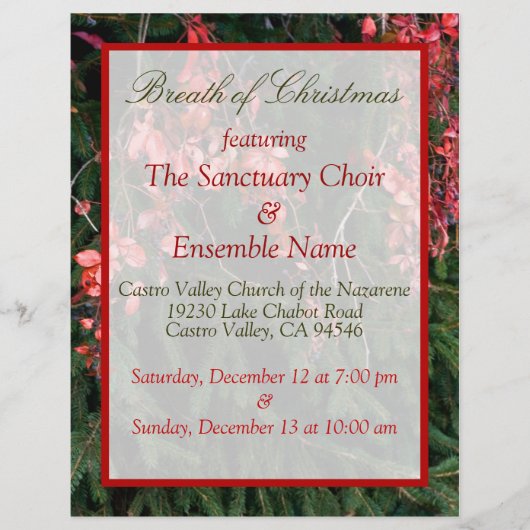 Weihnachtsfest Flyer (Vorne)