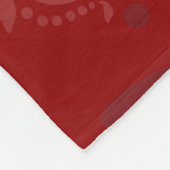 Weihnachtsfest Foto Damask Muster Fleecedecke (Ecke)