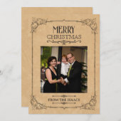 Weihnachtsfest Foto Feiertagskarte (Vorne/Hinten)