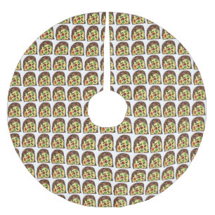 Weihnachtsfest Fruchtkuchen Slice Fruitcake Polyester Weihnachtsbaumdecke