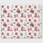 Weihnachtsfest Geschenkpapier (Flach)