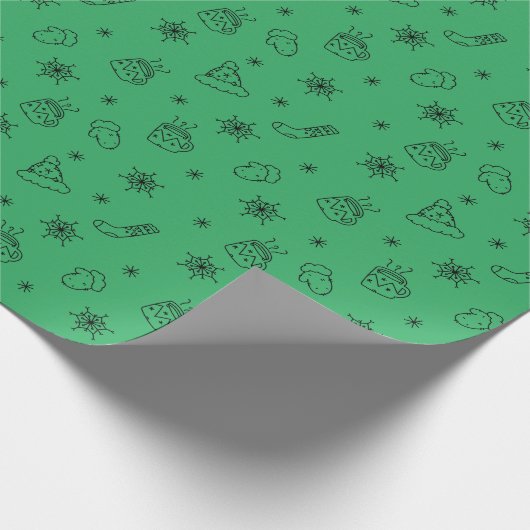 Weihnachtsfest Geschenkpapier (Ecke)