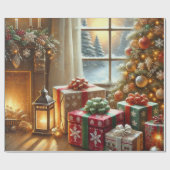 Weihnachtsfest Geschenkpapier (Flach)