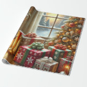 Weihnachtsfest Geschenkpapier (Ungerollt)