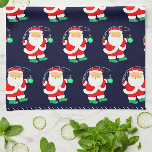Weihnachtsfest Geschirrtuch (Gefaltet)