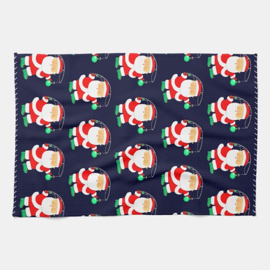 Weihnachtsfest Geschirrtuch (Horizontal)