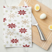 Weihnachtsfest Geschirrtuch (Viertel Falte)