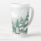 Weihnachtsfest Gnome Latte Tasse (Rechte Ecke)