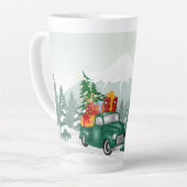 Weihnachtsfest Gnome Latte Tasse (Linke Ecke)
