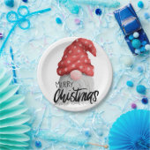 Weihnachtsfest Gnome Pappteller (Party)