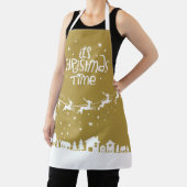 Weihnachtsfest Goldurlaub Santa Rentiere Schürze (InSitu)