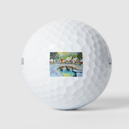 Weihnachtsfest Golfball (Vorderseite)