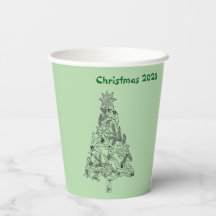 Weihnachtsfest Grüne Bäume Weihnachten Party