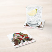 Weihnachtsfest & Haustiere Weihnachtsfeiertage Tie Rechteckiger Pappuntersetzer (Vor Ort)