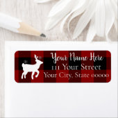 Weihnachtsfest Hirsch auf Buffalo Kariert Custom (Insitu)