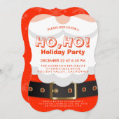 Weihnachtsfest, Ho, Feiertag einladen Einladung (Vorne/Hinten)