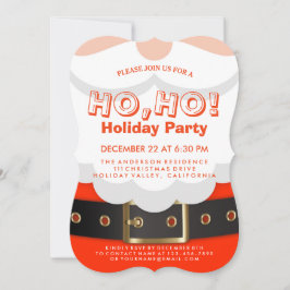 Weihnachtsfest, Ho, Feiertag einladen Einladung