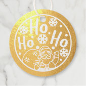 Weihnachtsfest Ho Ho Weihnachtsfest Winter Schneef Geschenkanhänger (Vorderseite)