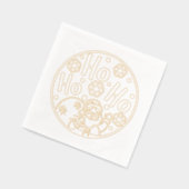 Weihnachtsfest Ho Ho Weihnachtsfest Winter Schneef Servietten Mit Folie (Links)