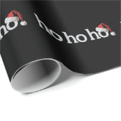 Weihnachtsfest Ho Ho Xmas Weihnachtsmannmütze Geschenkpapier (Rolleneckpunkt)