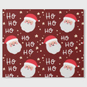 Weihnachtsfest Ho Pattern Geschenkpapier (Flach)
