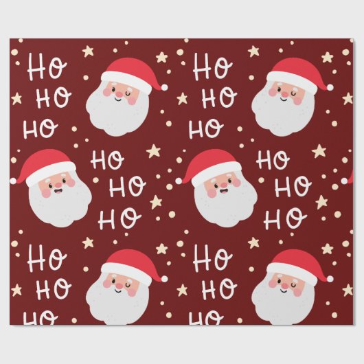Weihnachtsfest Ho Pattern Geschenkpapier (Flach)