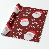 Weihnachtsfest Ho Pattern Geschenkpapier (Ungerollt)