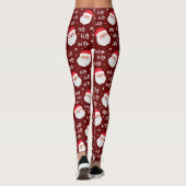 Weihnachtsfest Ho Pattern Leggings (Rückseite)