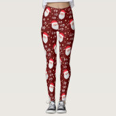 Weihnachtsfest Ho Pattern Leggings (Vorderseite)