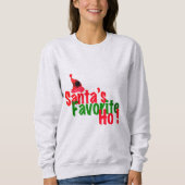 Weihnachtsfest-Ho-Spaß, Funny Christmas Design Sweatshirt (Vorderseite)