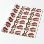 Weihnachtsfest Hunde Weihnachten Kostüm Geschenkpapier (Ungerollt)
