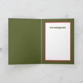 Weihnachtsfest - Igel anpassbar Feiertagskarte (Innenseite)