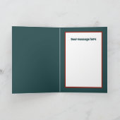 Weihnachtsfest - Igel anpassbar Feiertagskarte (Innenseite)