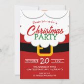 Weihnachtsfest im Bart und Gürtel Weihnachten Part Einladung (Vorderseite)