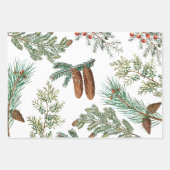Weihnachtsfest im Coniferwald Geschenkpapier Set (Vorderseite 2)