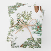 Weihnachtsfest im Coniferwald Geschenkpapier Set (Beispiel)