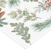 Weihnachtsfest im Coniferwald Kurzer Tischläufer (Ecke)