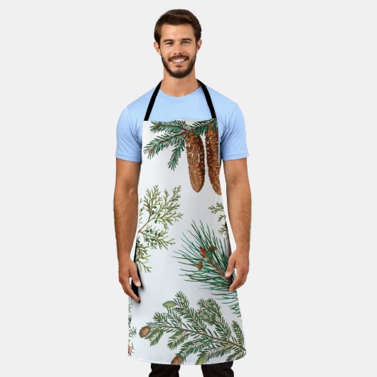 Weihnachtsfest im Coniferwald Schürze (Getragen)