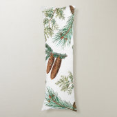 Weihnachtsfest im Coniferwald Seitenschläferkissen (Vorderseite Vertikal)