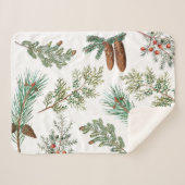 Weihnachtsfest im Coniferwald Sherpadecke (Vorderseite (Horizontal))