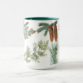 Weihnachtsfest im Coniferwald Tasse (Zentrum)