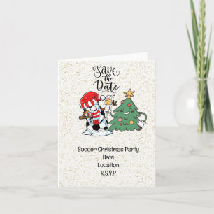 Weihnachtsfest im Fußball Save the Date Einladung