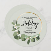 Weihnachtsfest im Gastgeber Einladung (Vorne/Hinten)