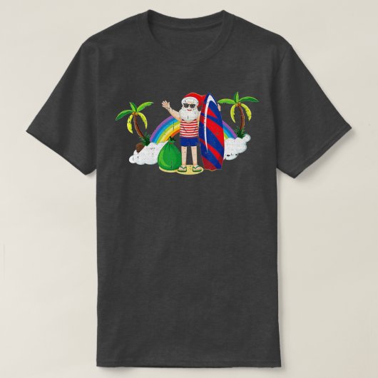 Weihnachtsfest im Juli Sommer tropisch sein T-Shirt (Design vorne)