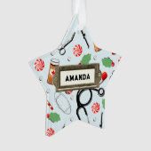 Weihnachtsfest im Krankenwagen Keepake Ornament (Vorderseite)